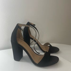 Black Target Heels